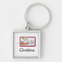 Supernurse - personnalisez Keychain avec le nom d' Porte-clefs