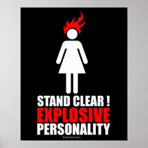 Support clair ! personnalité explosive affiche