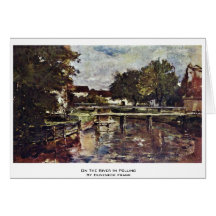 Sur la rivière dans le vote par Duveneck Frank Cartes De Vœux