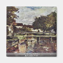 Sur la rivière dans le vote par Duveneck Frank Magnets