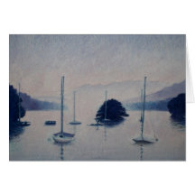 sur le lac Windermere Carte De Vœux