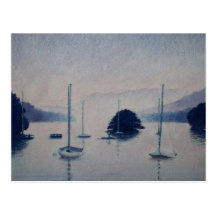 sur le lac Windermere Cartes Postales