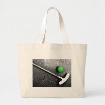 sur le vert sacs de toile