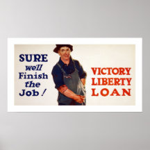 Sure nous finirons le travail ! (blanc) posters