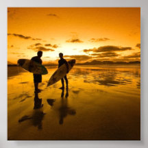 Surf Écartée Affiches
