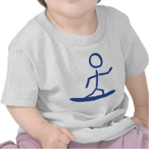 surf surfant de vague t-shirts