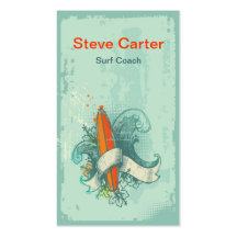 Surfant, carte de visite de car de surf