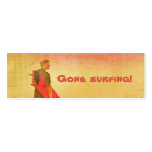 Surfer allé ! Carte d'affaires/contact Carte De Visite