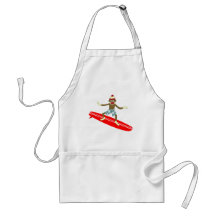 Surfer de singe de chaussette tablier