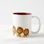 "Surprise ! !" Tasse mignonne de lions de bande de tasses