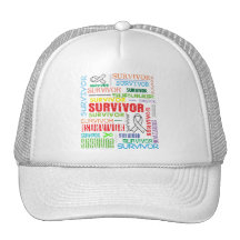 Survivant Collage.png de cancer de l'os Casquettes