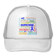 Survivant Collage.png de cancer du colon Casquettes De Camionneur