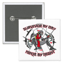 Survivant d'affection pulmonaire par jour Ninja pa Badge Avec Épingle