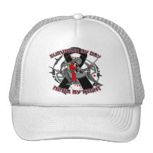 Survivant de cancer de la peau par jour Ninja par  Casquettes De Camionneur