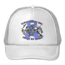 Survivant de cancer de l'intestin par jour Ninja p Casquette