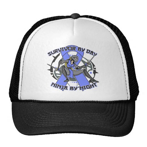Survivant de cancer de l'intestin par jour Ninja p Casquettes De Camionneur