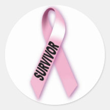 Survivant de cancer du sein autocollants