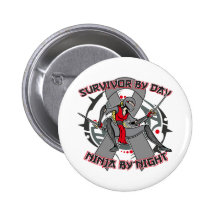 Survivant de diabète par jour Ninja par nuit Badge