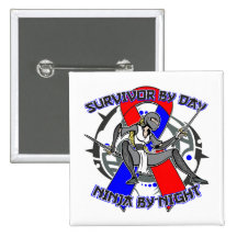 Survivant de fibrose pulmonaire par jour Ninja par Badges Avec Agrafe