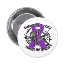Survivant de la maladie de Crohns par jour Ninja p Pin's