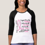 Survivants de combattants pris le cancer du sein 4 t-shirt