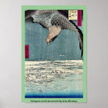 Susakijumantsubo van Fukagawa door Ando, Hiroshige Print