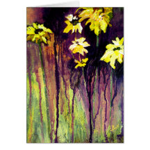 Susans observé par noir fleurit la carte