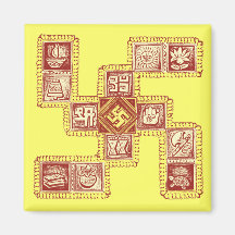 Svastika traditionnel indien magnets