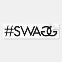 SWAGG, #SWAGG BUMPERSTICKER