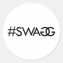 SWAGG, #SWAGG RONDE STICKER