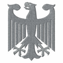 Sweatshirt brodé de bras de l'Allemagne "manteau"