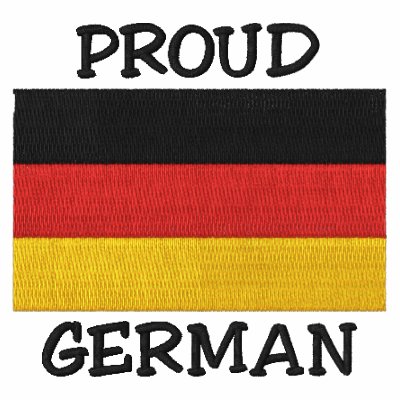 Sweatshirt brodé par Allemand fier