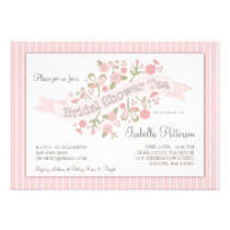 Sweet Flowers Bridal Shower Tea Party Invitation invitations