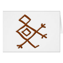 Symbol Afrika Africa Grußkarten