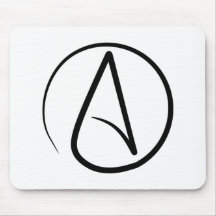 Symbole athée Mousepad Tapis De Souris