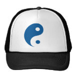Symbole bleu de Yin Yang Casquettes
