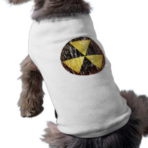 Symbole d'abri contre les retombées radioactives manteau pour chien