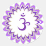 Symbole de l'OM/couronne Chakra Autocollants