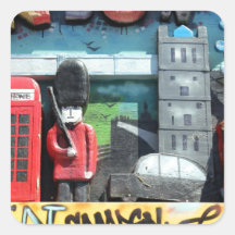 Symbole de Londres Stickers Carrés