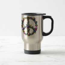 Symbole de paix de papillon tasses