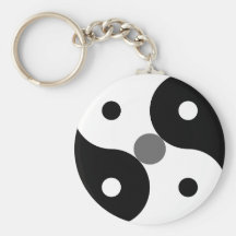 Symbole de presse de mythe/logique dans le noir porte-clef
