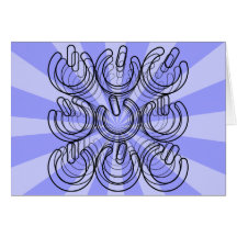 Symbole de puissance dans l'hyperespace carte de vœux