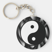 Symbole de Yin Yang Porte-clés
