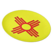Symbole du Nouveau Mexique Zia Sun Assiette