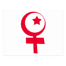 Symbole islamique du féminisme cartes postales