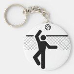 Symbole Keychain de volleyball Porte-clefs