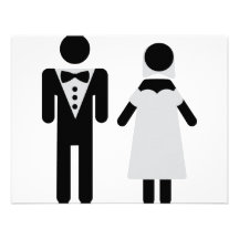symbole nuptiale de couples invitations
