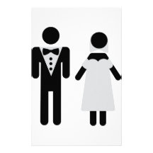 symbole nuptiale de couples papiers à lettres