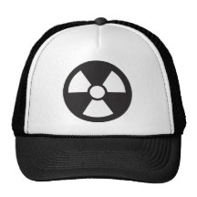 Symbole radioactif casquettes