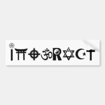 symbole religieux interactif autocollant pour voiture